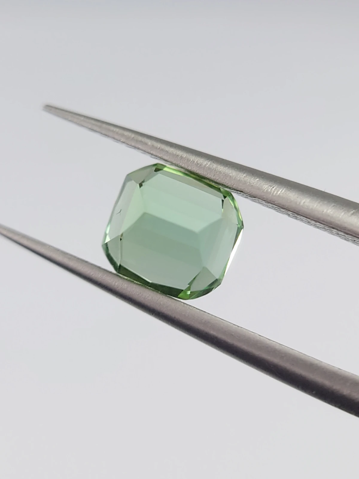 1.25ct Natural Mint Green Cushion Cut Tourmaline from Afghanistan — view 5