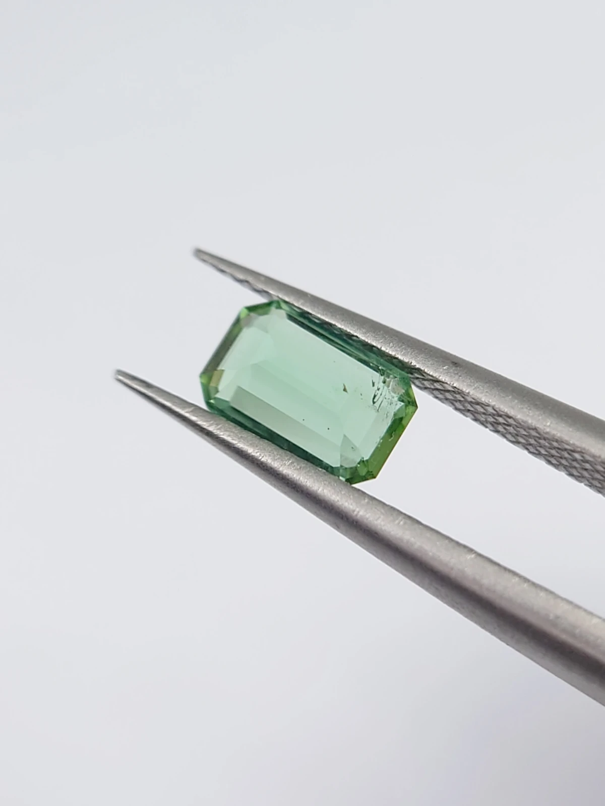 0.58ct Natural Mint Green Tourmaline in Emerald Cut from Afghanistan — view 6