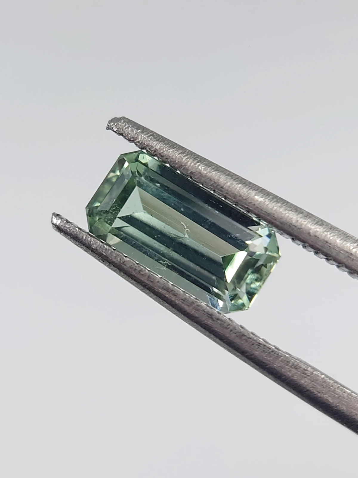 1.29ct Greenish Grey Natural Tourmaline from Afghanistan — view 1