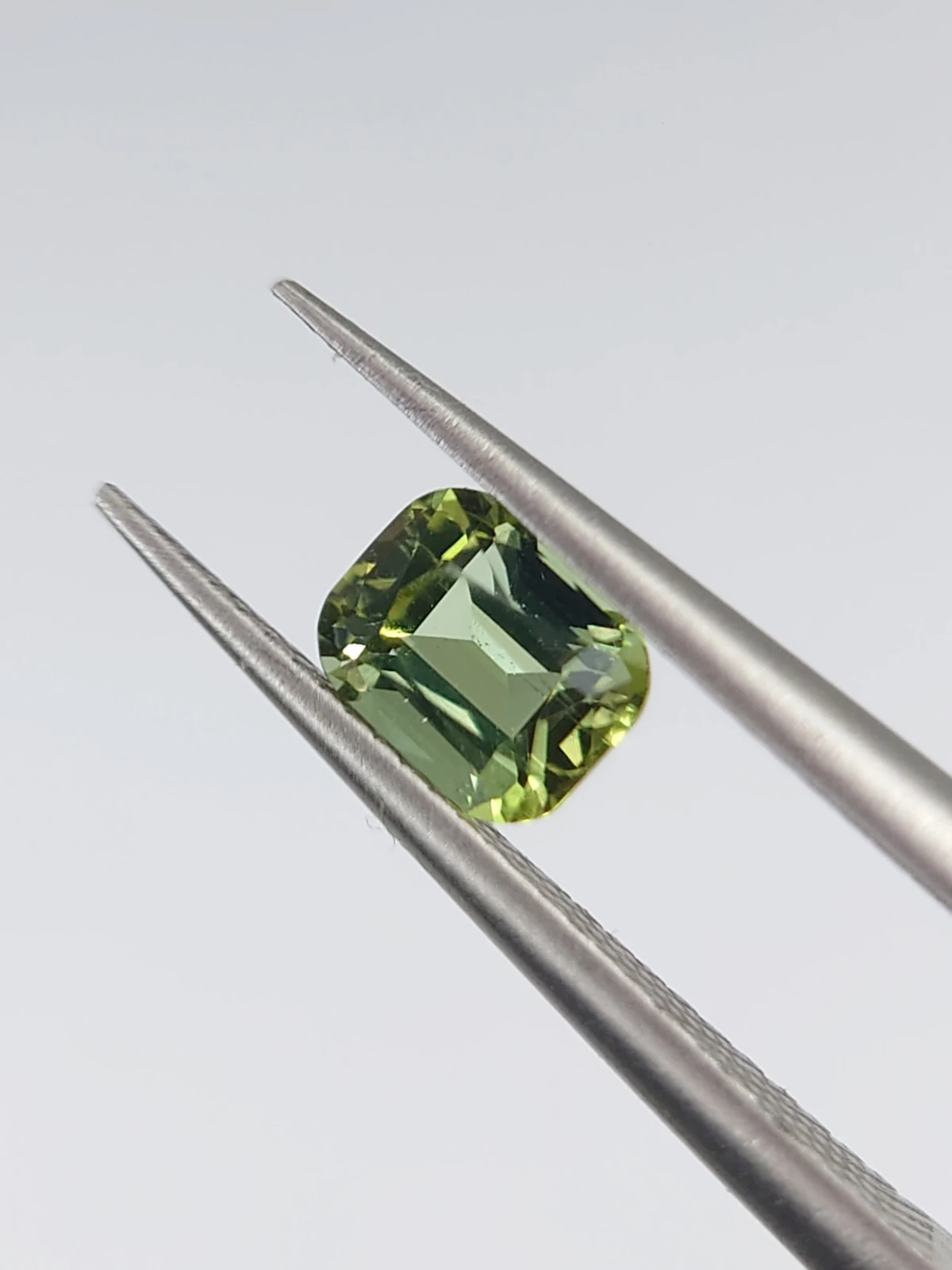 0.57ct Mint Green Cushion Shape Tourmaline from Afghanistan — view 1