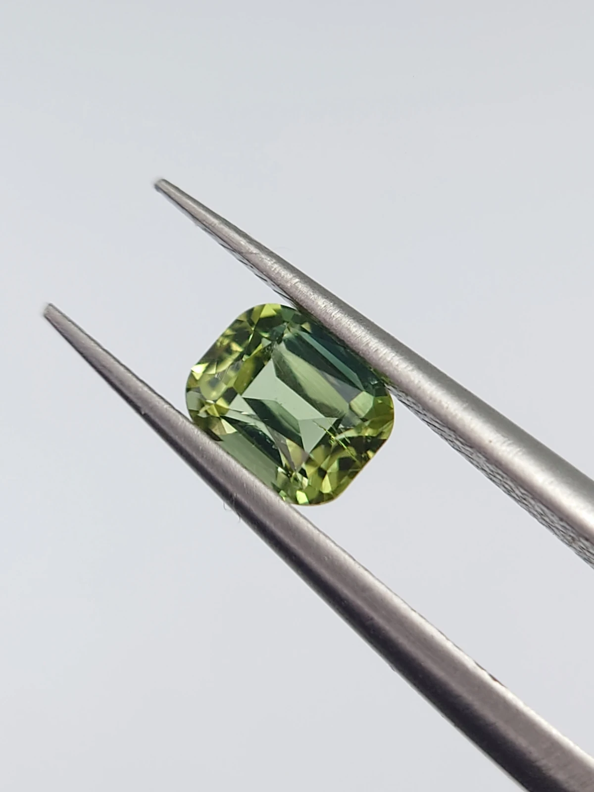 0.57ct Mint Green Cushion Shape Tourmaline from Afghanistan — view 2