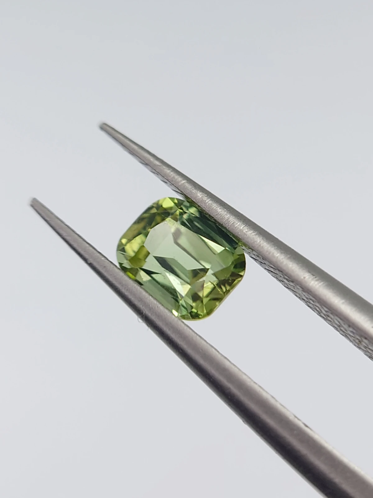 0.57ct Mint Green Cushion Shape Tourmaline from Afghanistan — view 3