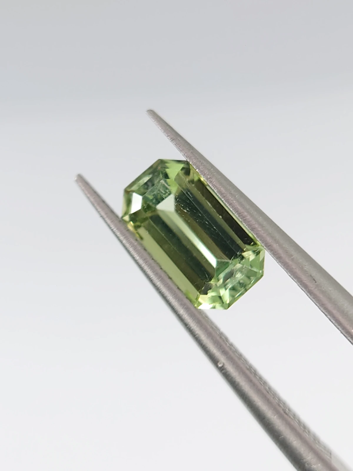 1ct Emerald Cut Natural Mint Green Tourmaline from Afghanistan — view 4