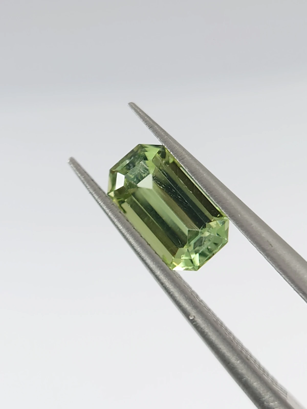 1ct Emerald Cut Natural Mint Green Tourmaline from Afghanistan — view 5