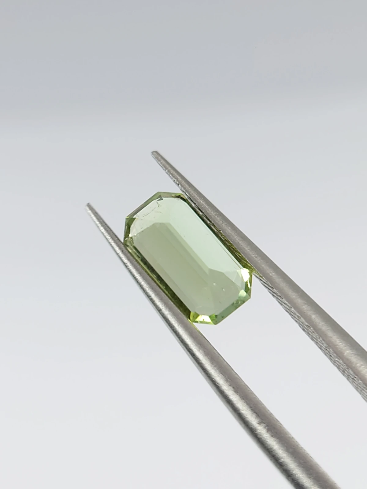 1ct Emerald Cut Natural Mint Green Tourmaline from Afghanistan — view 6
