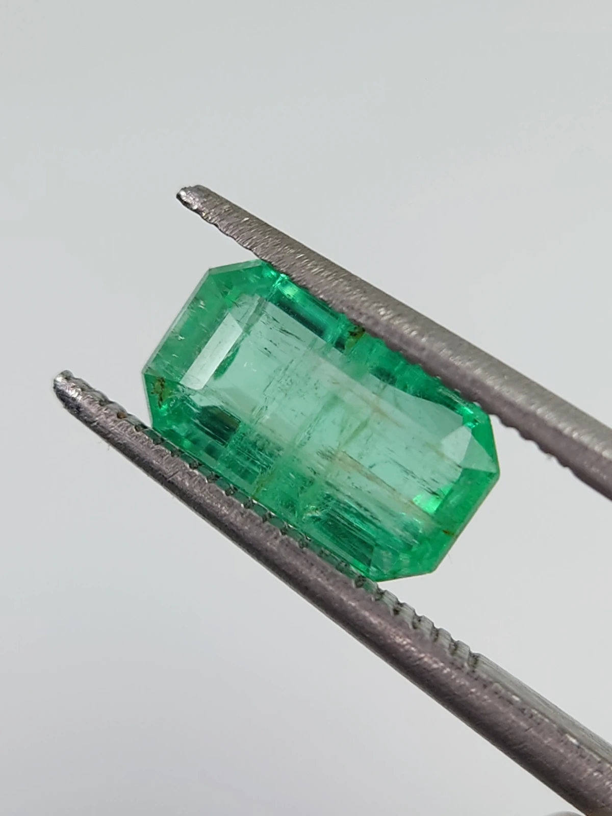 2ct Natural Emerald Octagon Faceted from Afghanistan — view 1