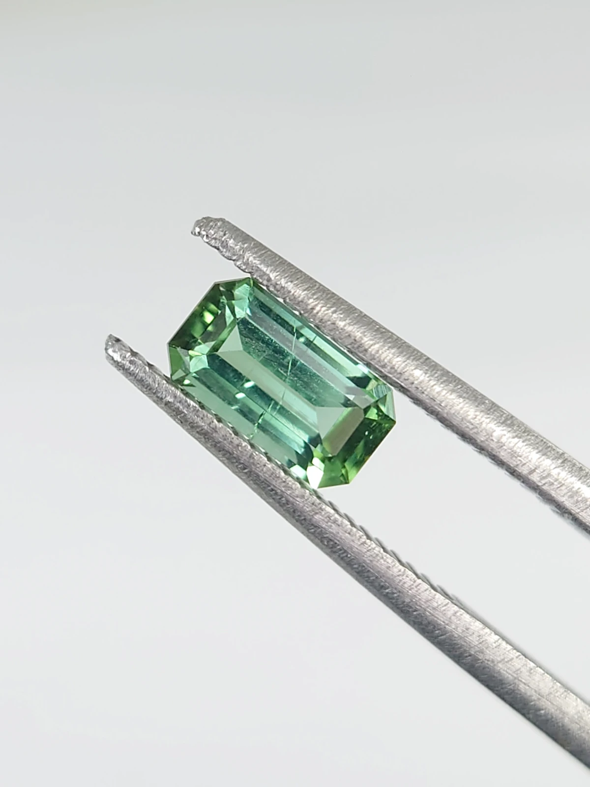 0.58ct Natural Emerald Cut Mint Green Tourmaline from Afghanistan — view 1
