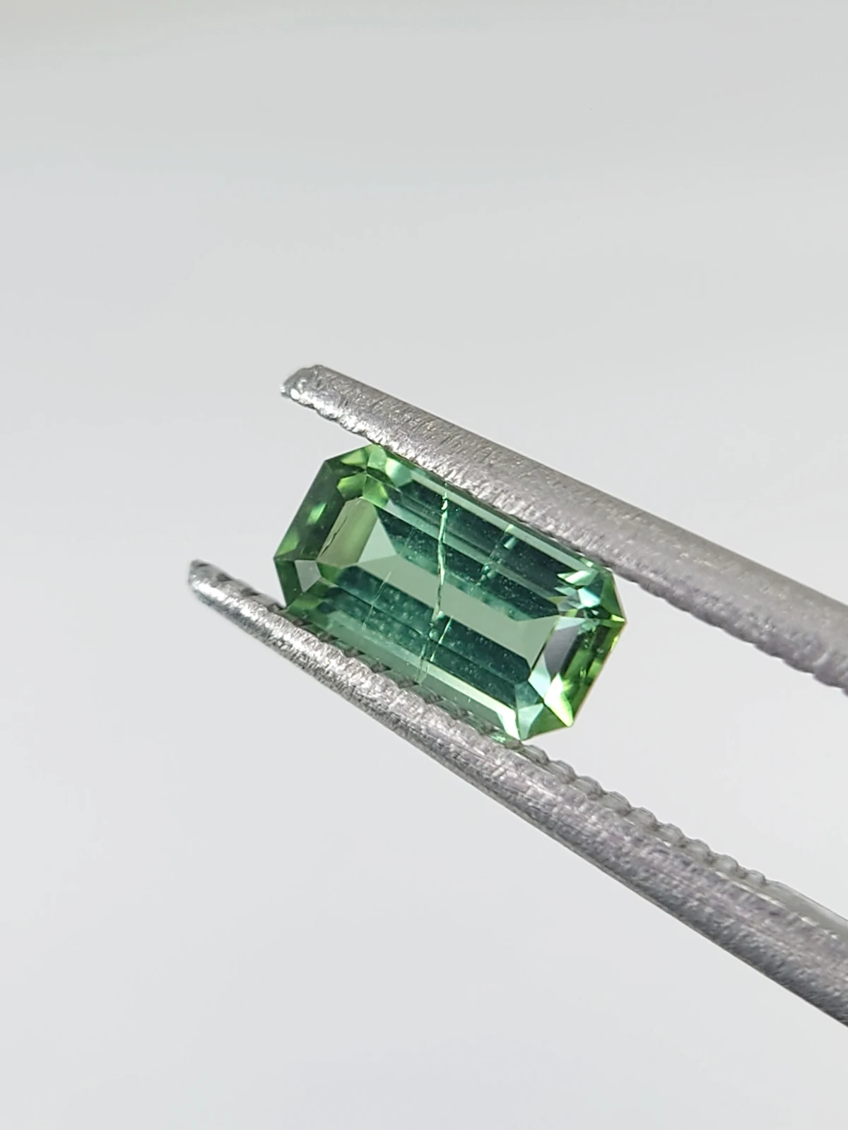 0.58ct Natural Emerald Cut Mint Green Tourmaline from Afghanistan — view 5