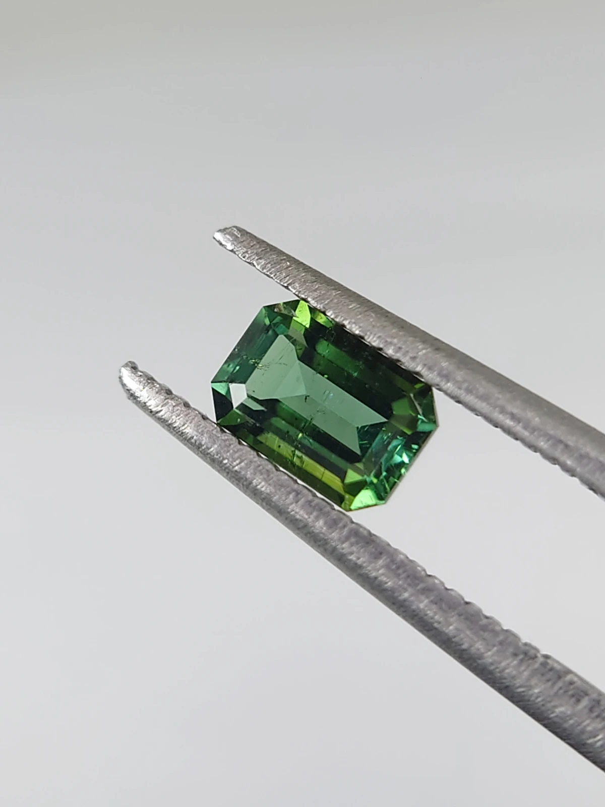 0.58ct Natural Emerald Cut Green Tourmaline from Afghanistan — view 1