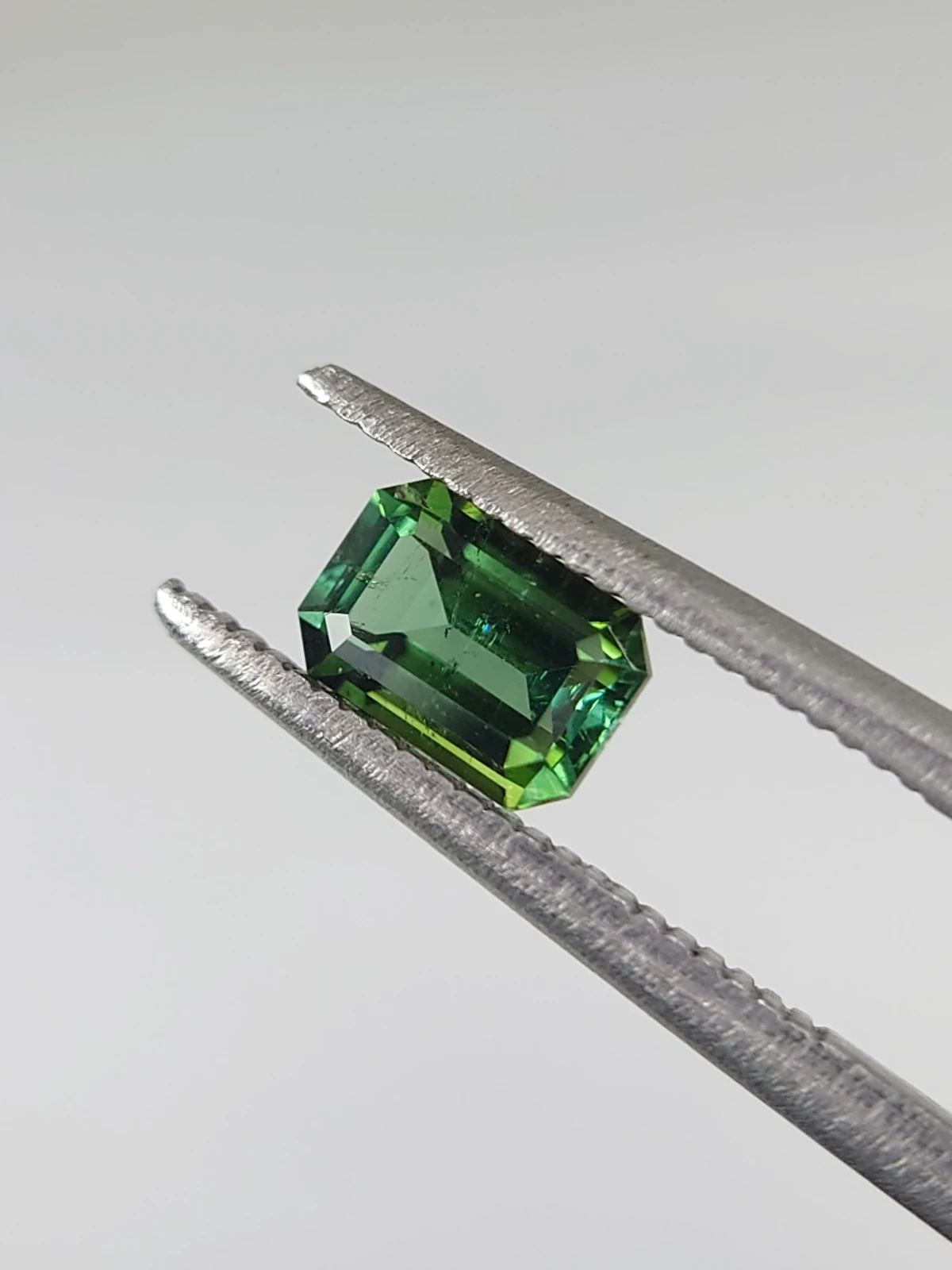 0.58ct Natural Emerald Cut Green Tourmaline from Afghanistan — view 2