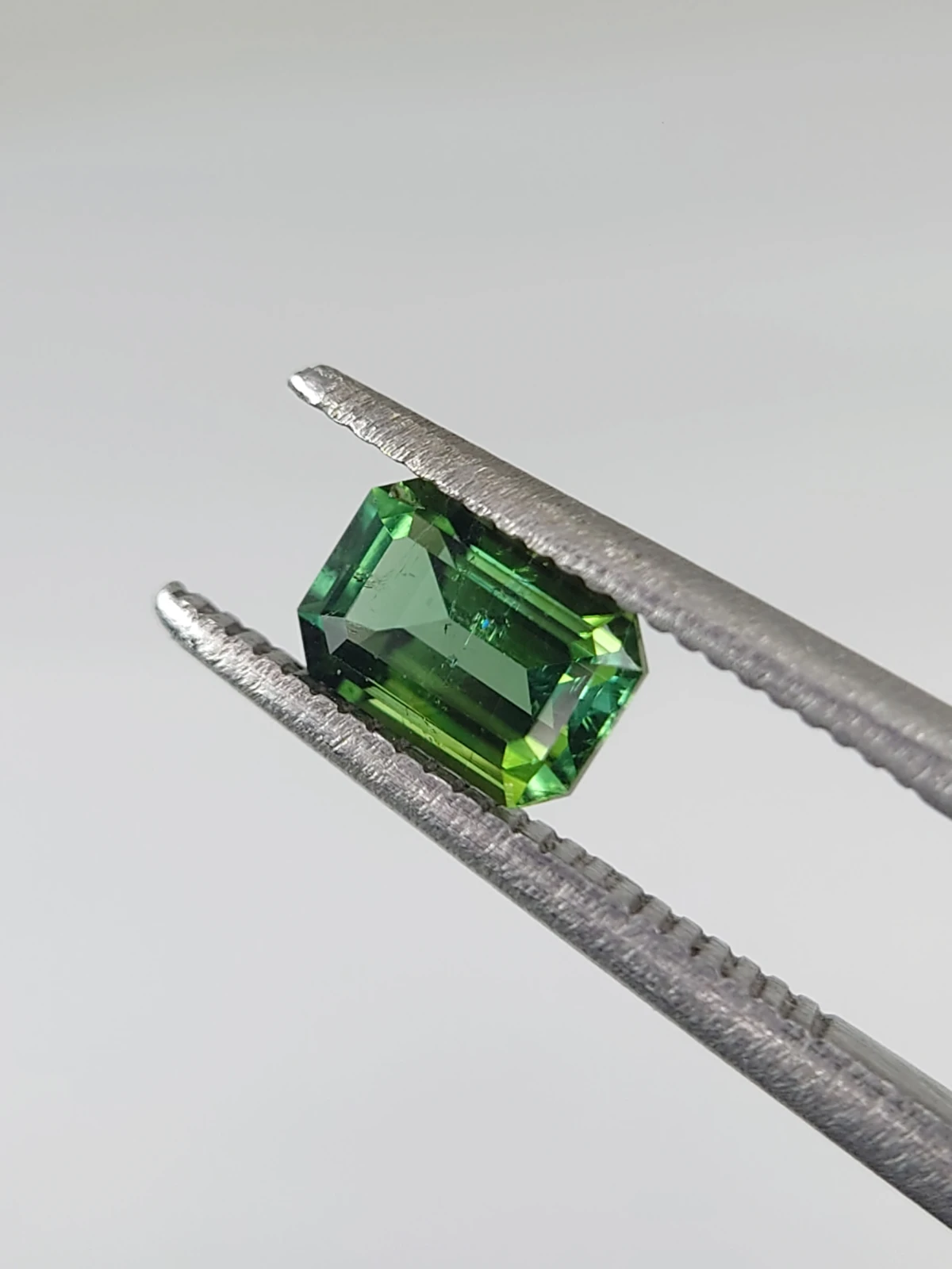 0.58ct Natural Emerald Cut Green Tourmaline from Afghanistan — view 3