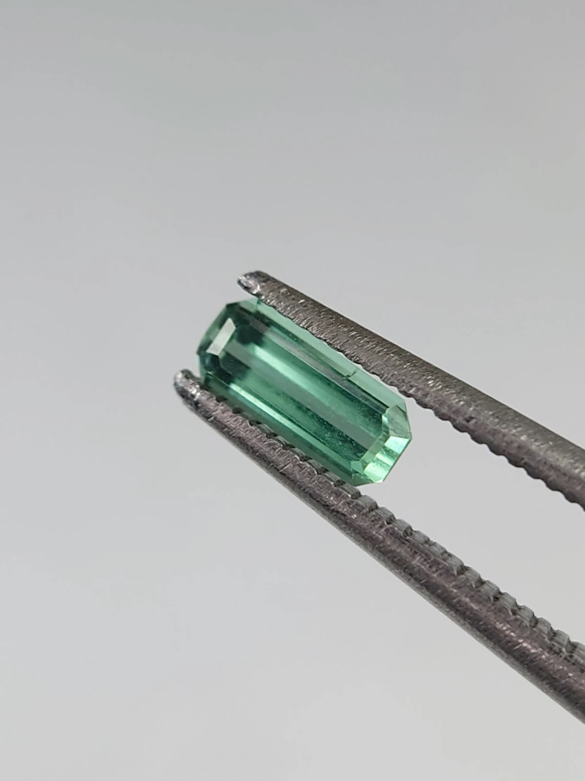 0.4ct Green Emerald Cut Tourmaline from Afghanistan — view 2