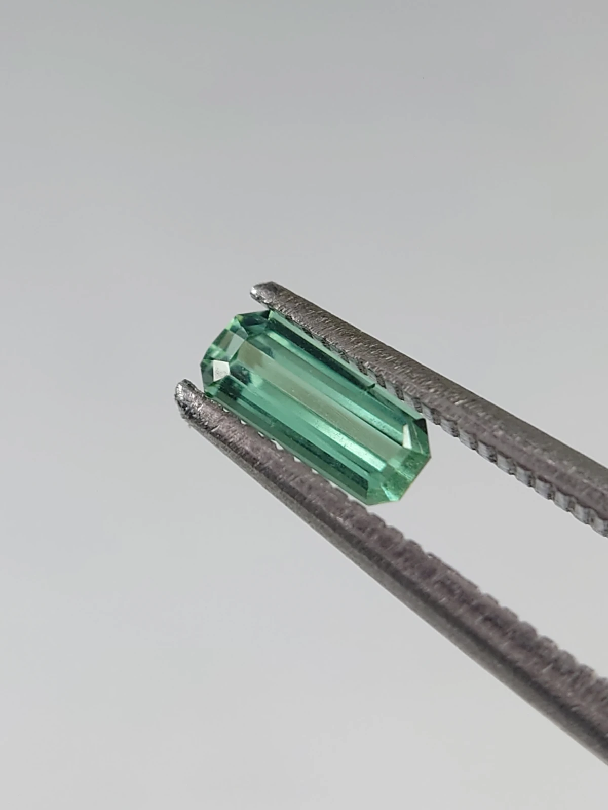0.4ct Green Emerald Cut Tourmaline from Afghanistan — view 3