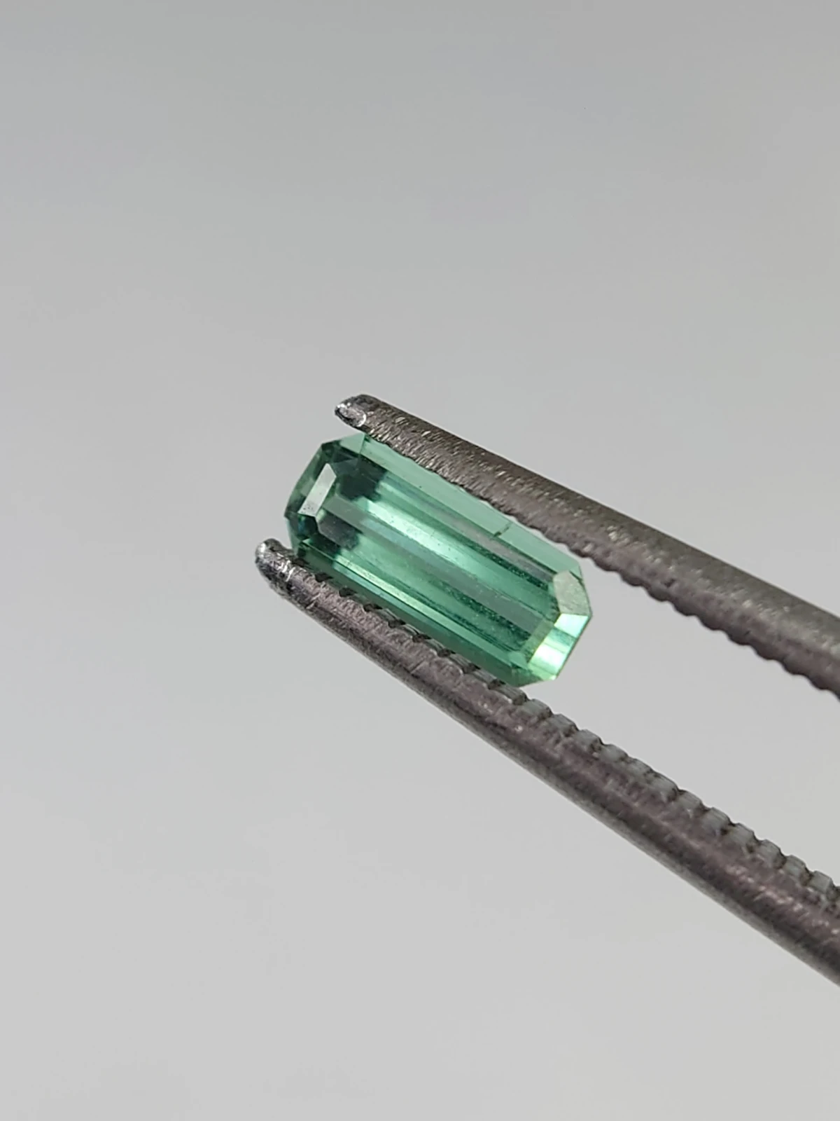 0.4ct Green Emerald Cut Tourmaline from Afghanistan — view 5