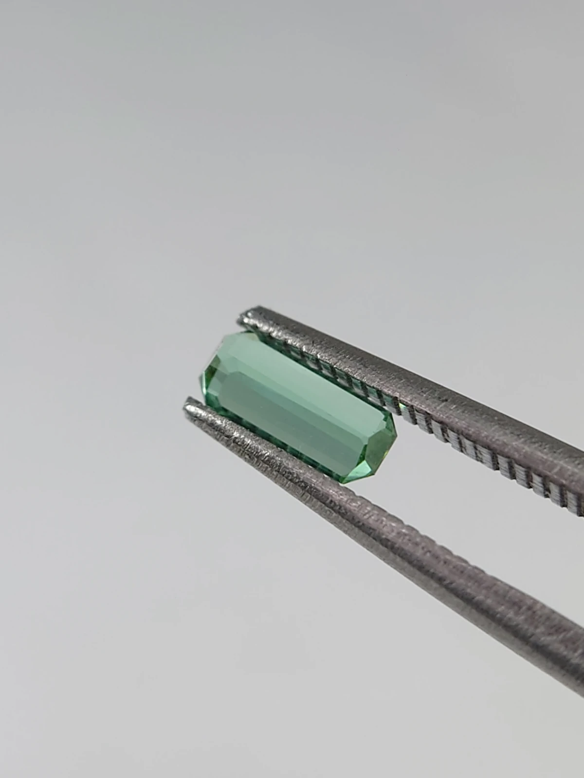 0.4ct Green Emerald Cut Tourmaline from Afghanistan — view 6