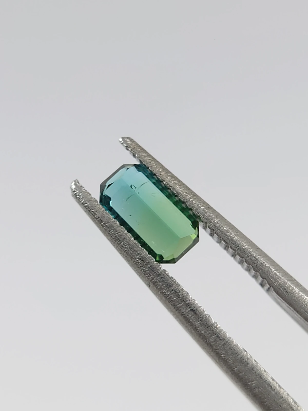 0.5ct Natural Bicolor Tourmaline in Emerald Cut from Nigeria — view 4