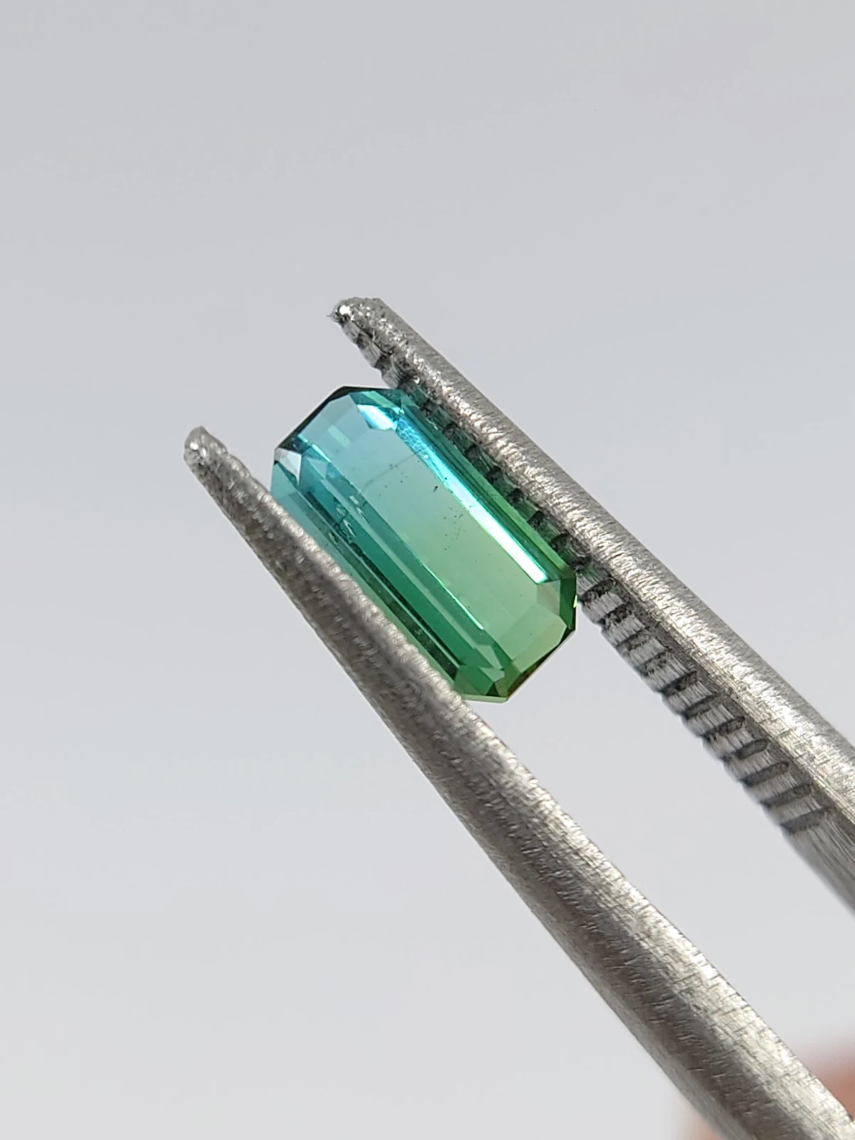 0.5ct Natural Bicolor Tourmaline in Emerald Cut from Nigeria — view 6