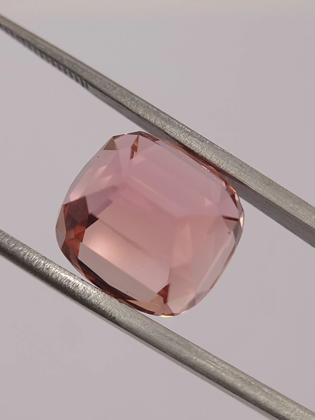 16ct Natural Peach Tourmaline in Cushion Cut from Afghanistan — view 7