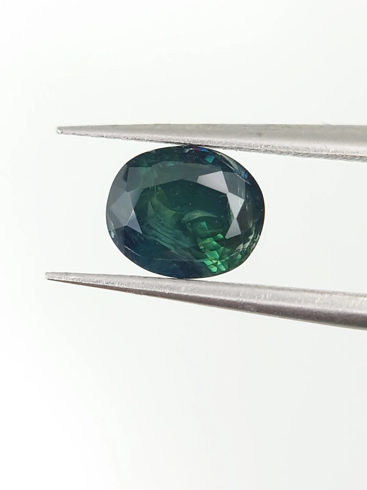 1.7ct Natural Teal Sapphire Loose Gemstone from Nigeria — view 1