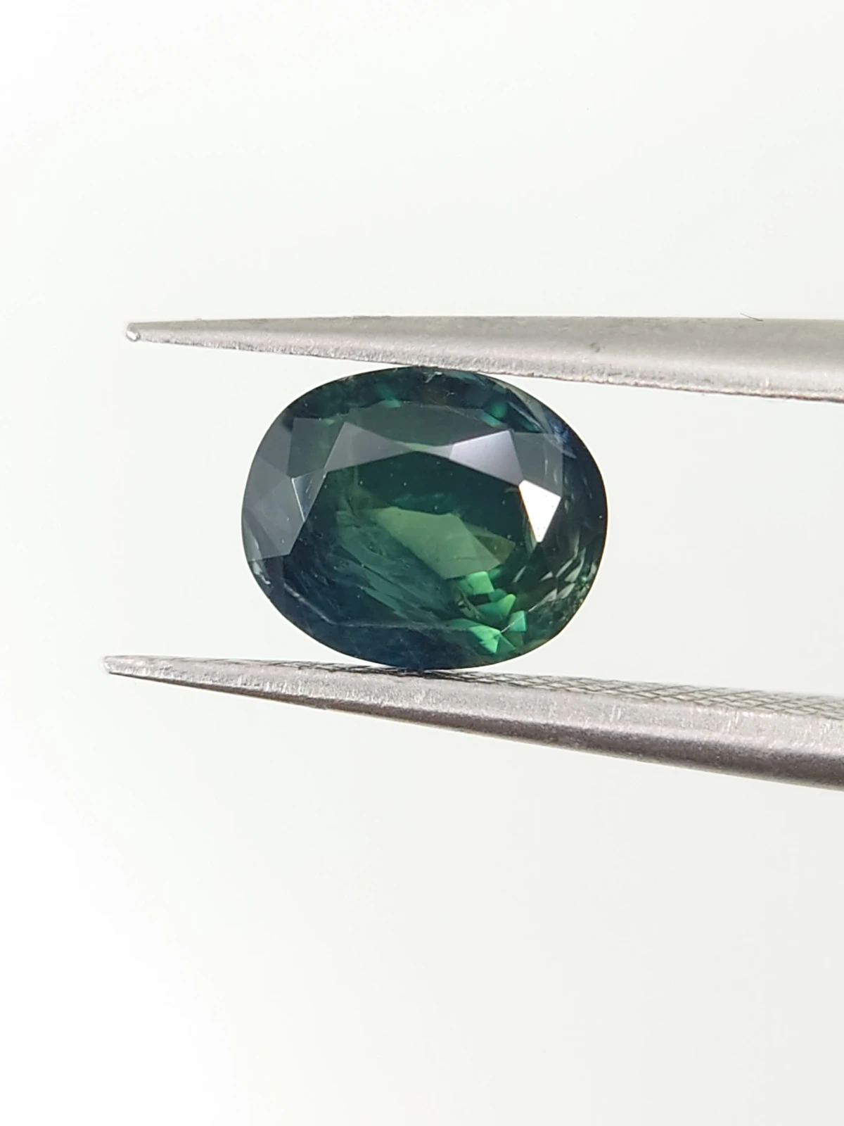 1.7ct Natural Teal Sapphire Loose Gemstone from Nigeria — view 2