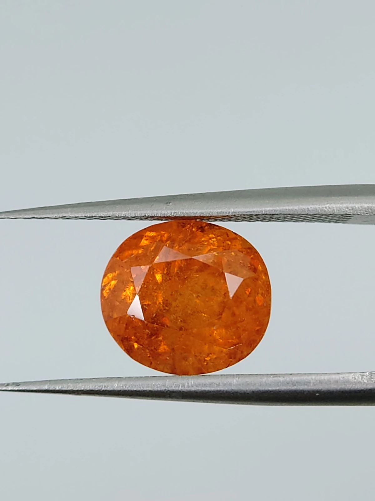 3.8ct Natural Oval Faceted Fanta Spessartite Garnet from Nigeria — view 2