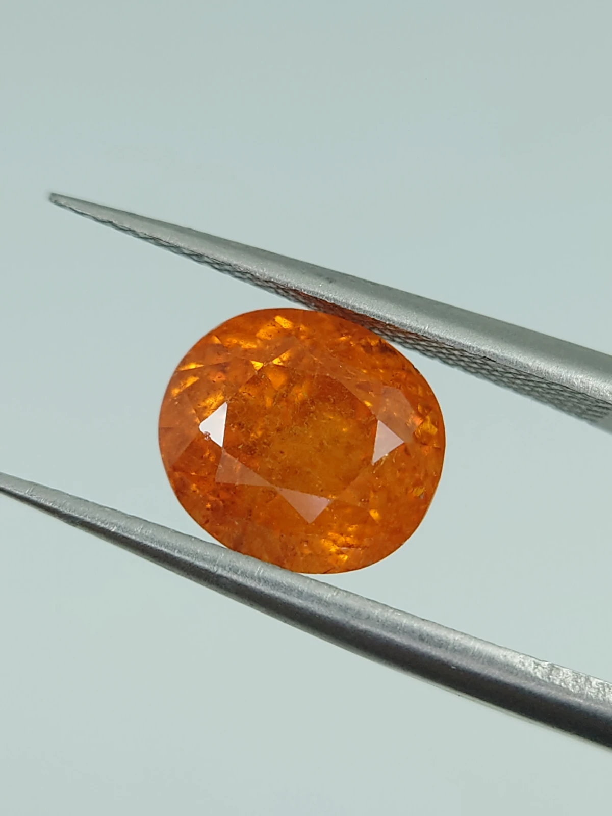 3.8ct Natural Oval Faceted Fanta Spessartite Garnet from Nigeria — view 4