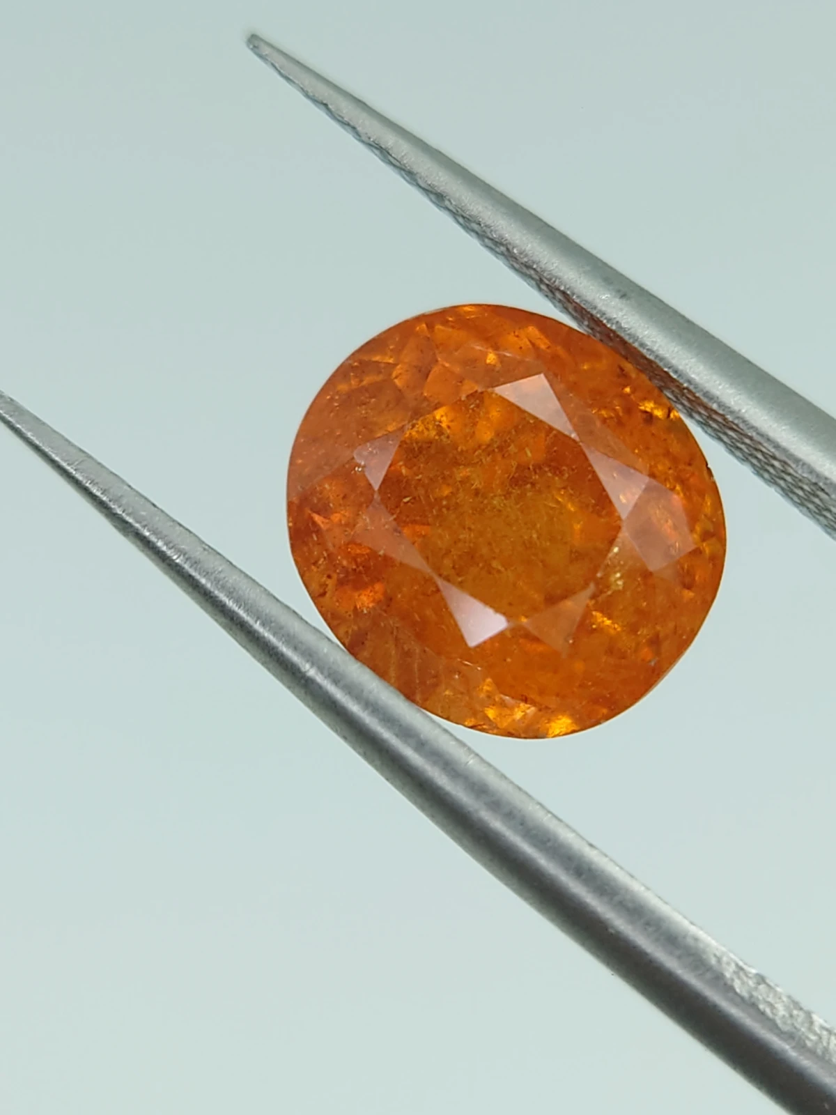 3.8ct Natural Oval Faceted Fanta Spessartite Garnet from Nigeria — view 5