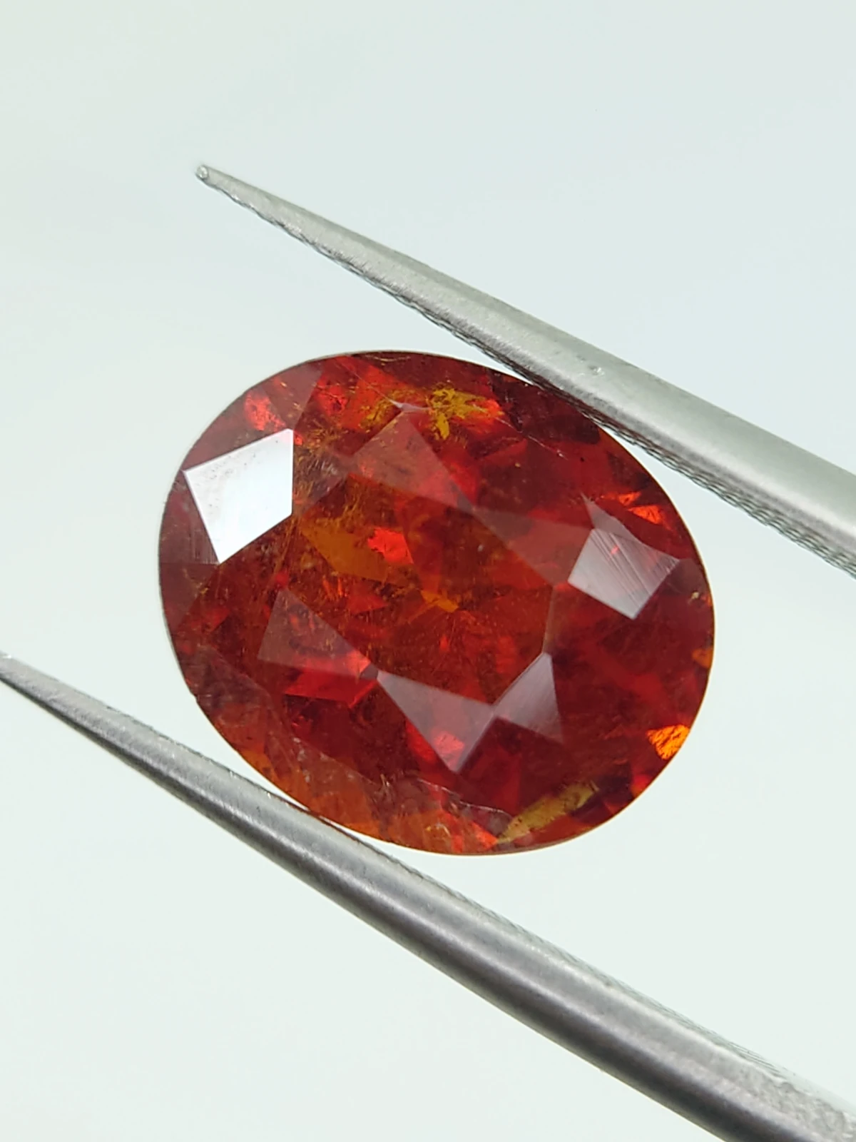 6ct Natural Oval Faceted Spessartite Garnet from Nigeria — view 1