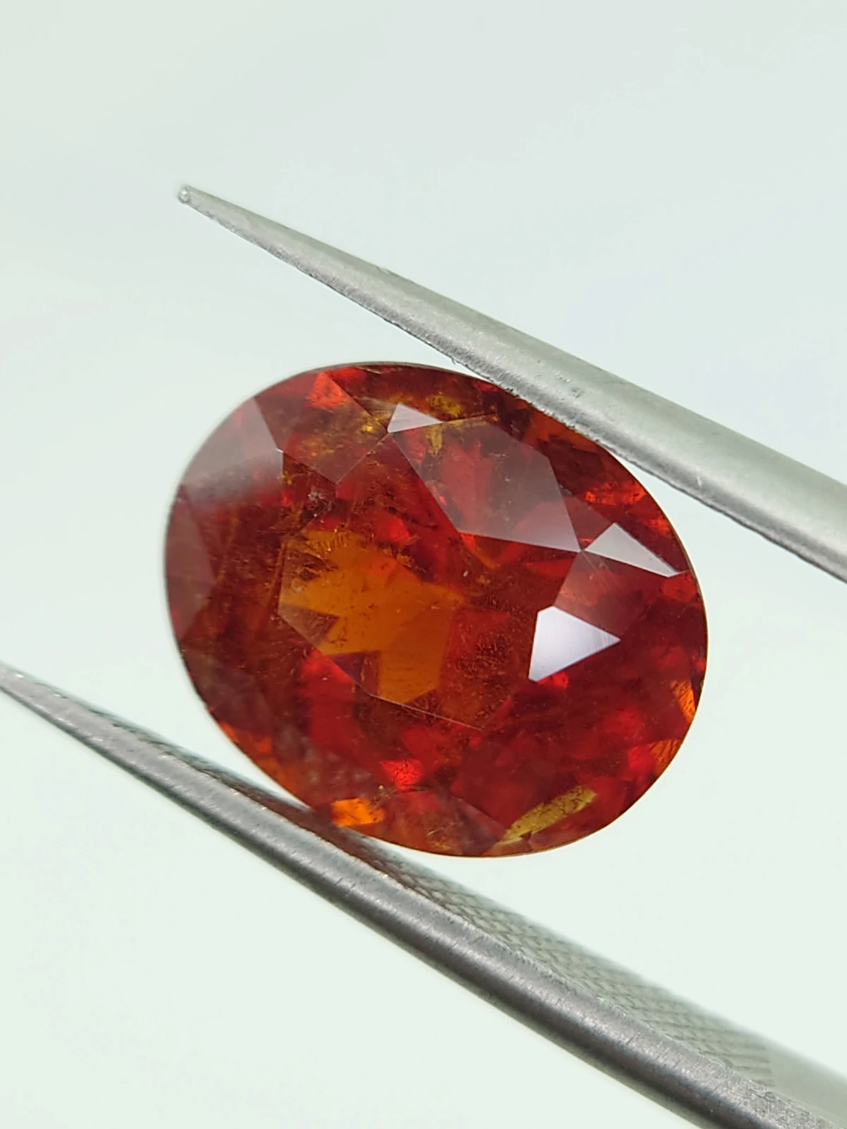 6ct Natural Oval Faceted Spessartite Garnet from Nigeria — view 2