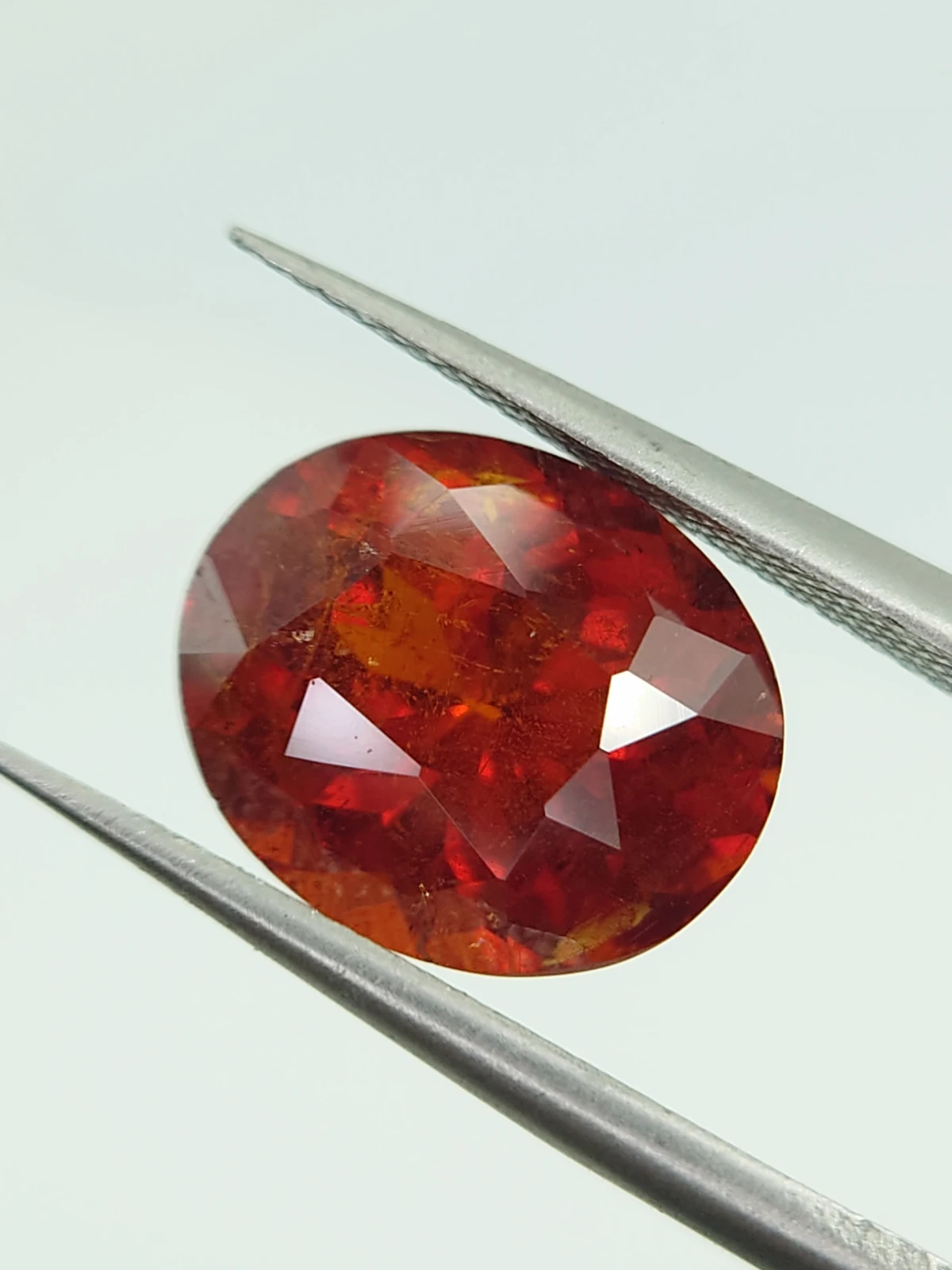 6ct Natural Oval Faceted Spessartite Garnet from Nigeria — view 3