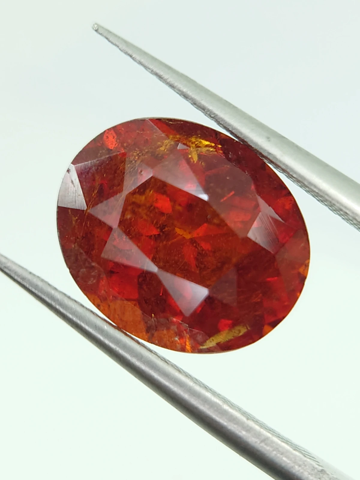 6ct Natural Oval Faceted Spessartite Garnet from Nigeria — view 4
