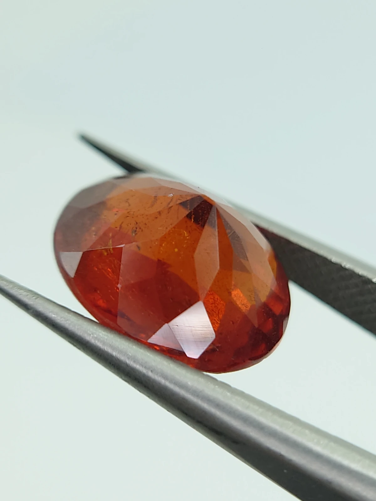 6ct Natural Oval Faceted Spessartite Garnet from Nigeria — view 5