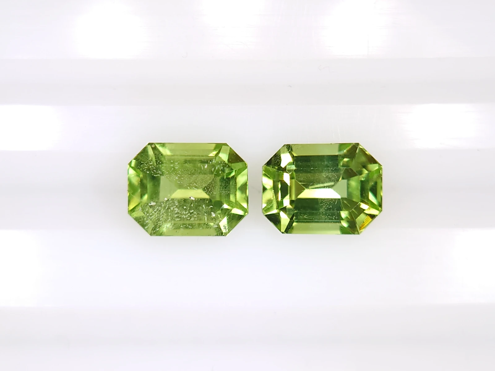 3ct Natural Peridot Pair from Pakistan — view 2