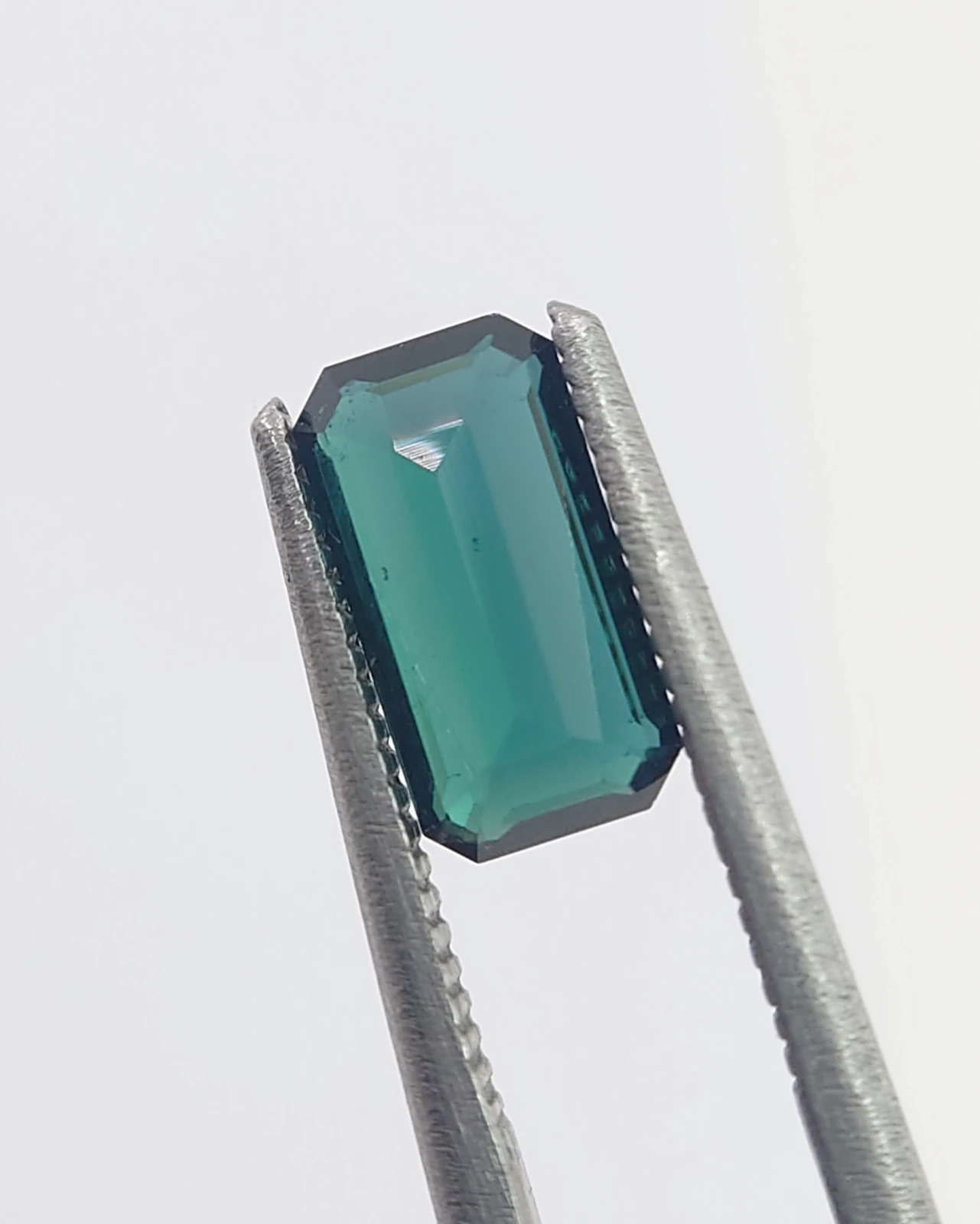 1.35ct Indicolite Tourmaline Emerald Cut Loose Gemstone from Nigeria — view 6