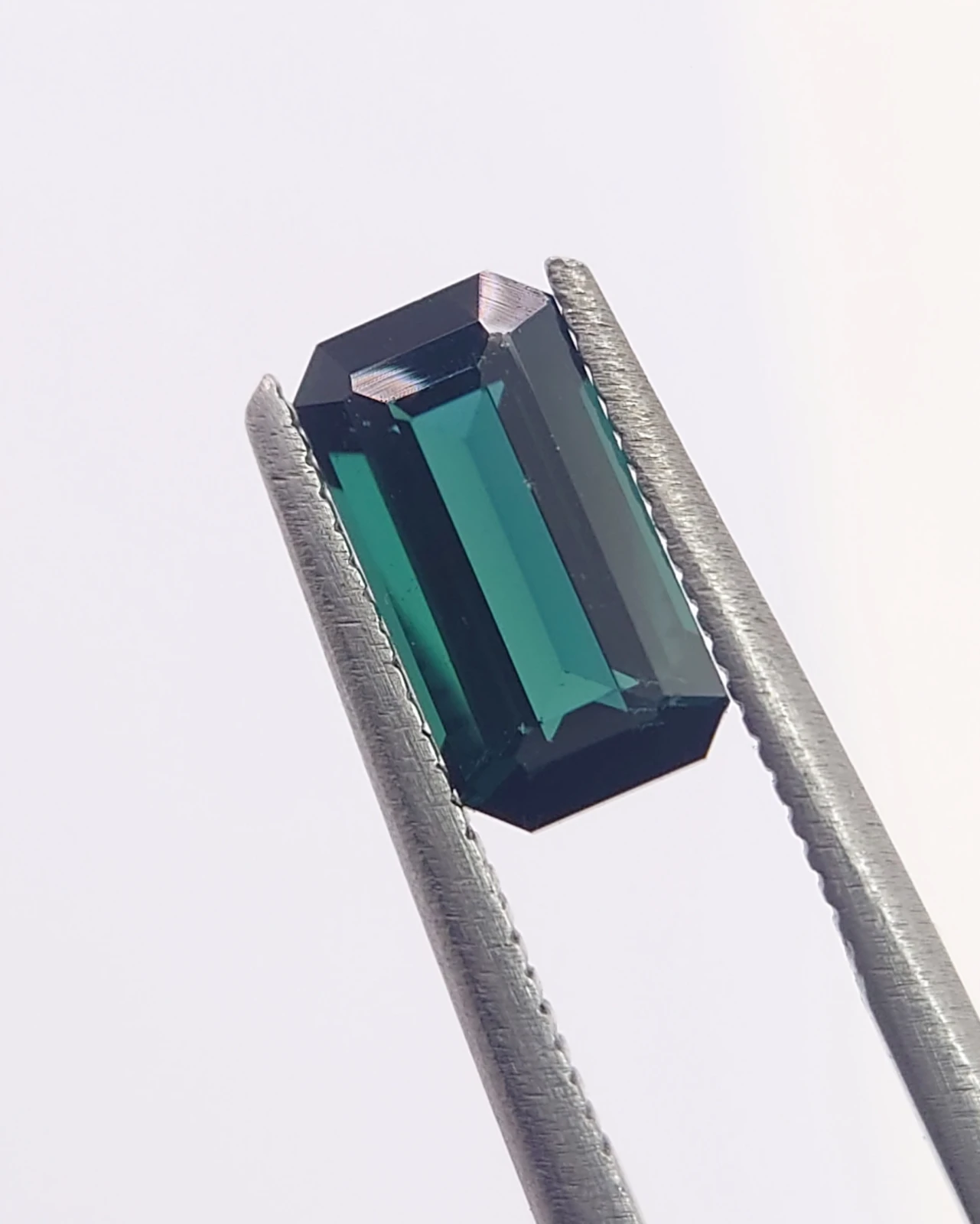 1.35ct Indicolite Tourmaline Emerald Cut Loose Gemstone from Nigeria — view 5