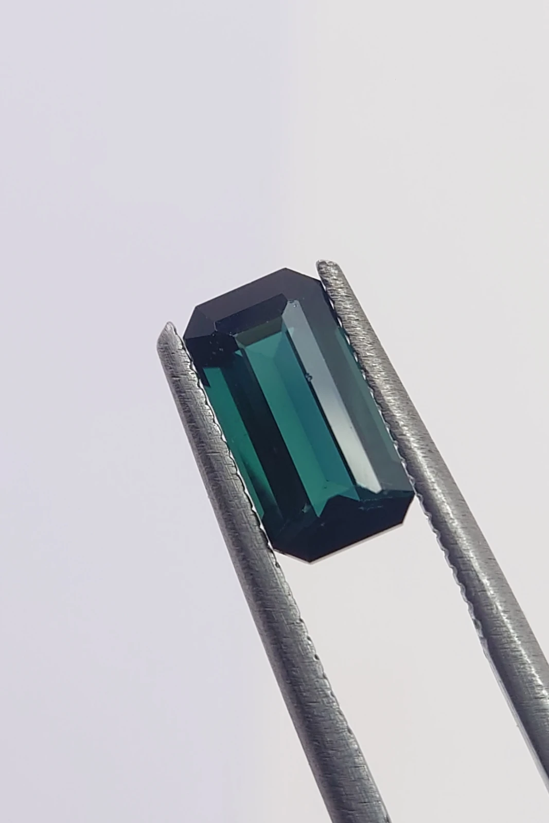 1.35ct Indicolite Tourmaline Emerald Cut Loose Gemstone from Nigeria — view 2