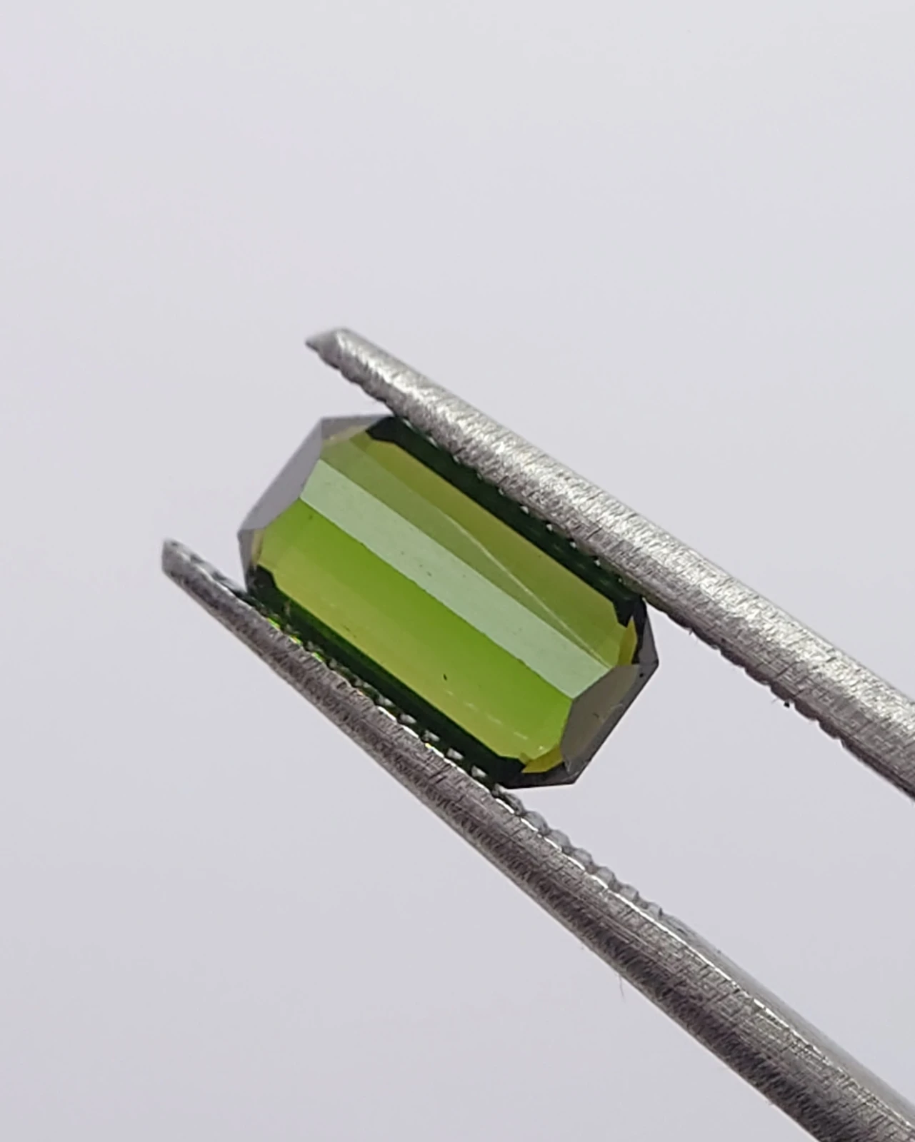1.24ct Natural Green Tourmaline Emerald Cut from Nigeria — view 3