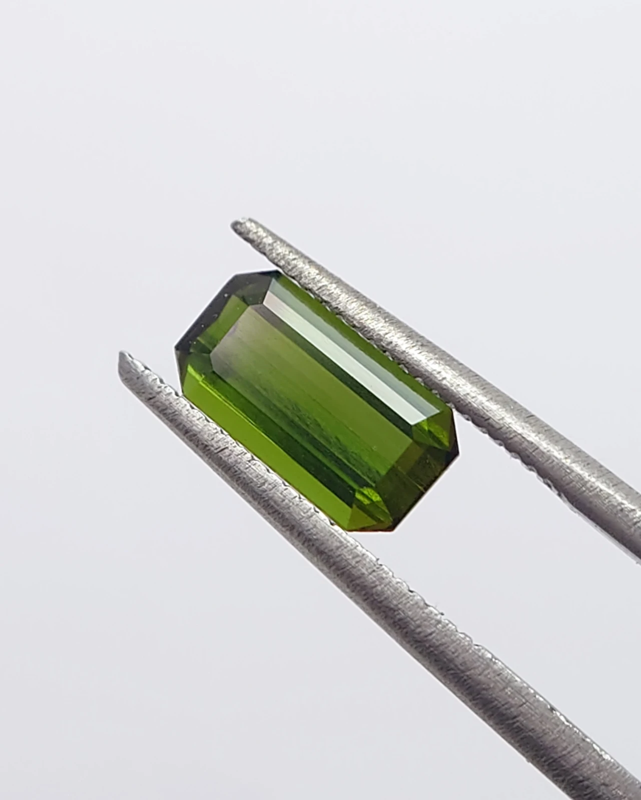 1.24ct Natural Green Tourmaline Emerald Cut from Nigeria — view 4