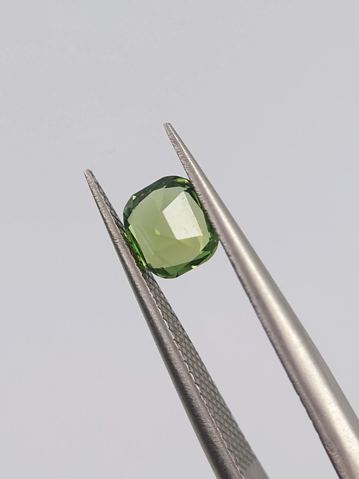 0.56ct Natural light Green Tourmaline Cushion Cut Loose Gemstone from Afghanistan — view 2