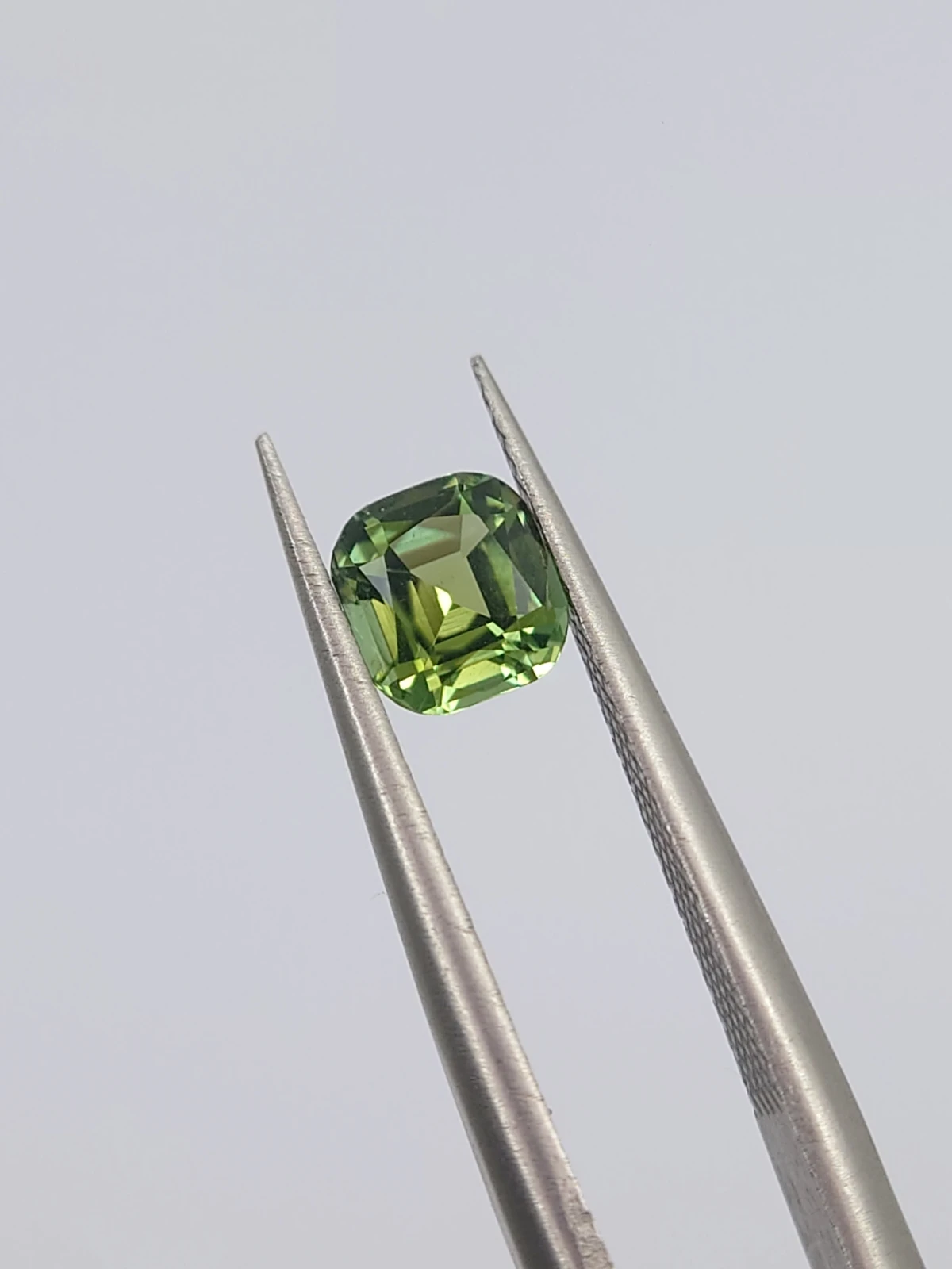 0.56ct Natural light Green Tourmaline Cushion Cut Loose Gemstone from Afghanistan — view 4