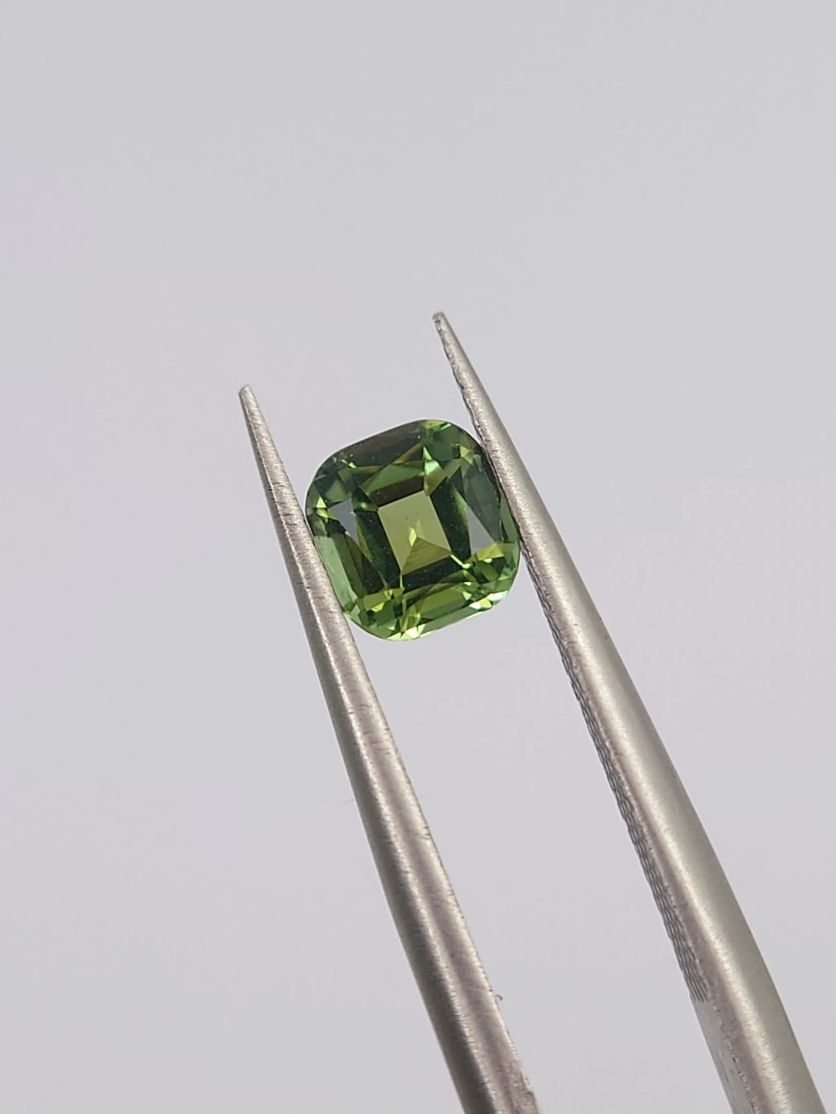 0.56ct Natural light Green Tourmaline Cushion Cut Loose Gemstone from Afghanistan — view 5