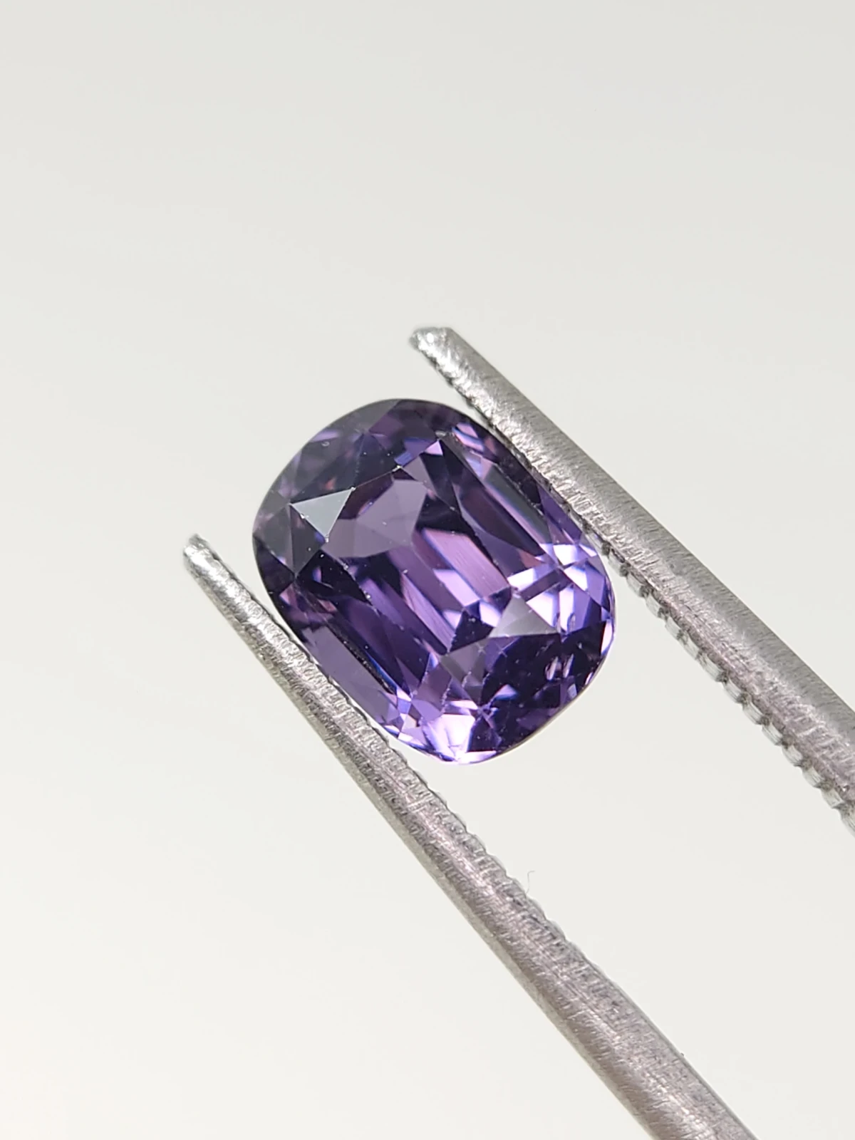2.1ct Natural Purple Spinel Cushion Cut Loose Gemstone from Tajikistan — view 4