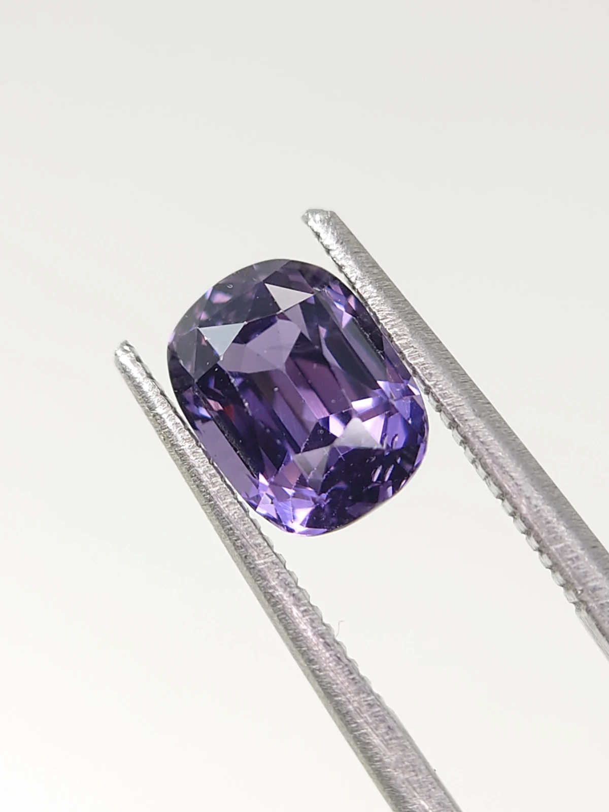 2.1ct Natural Purple Spinel Cushion Cut Loose Gemstone from Tajikistan — view 1