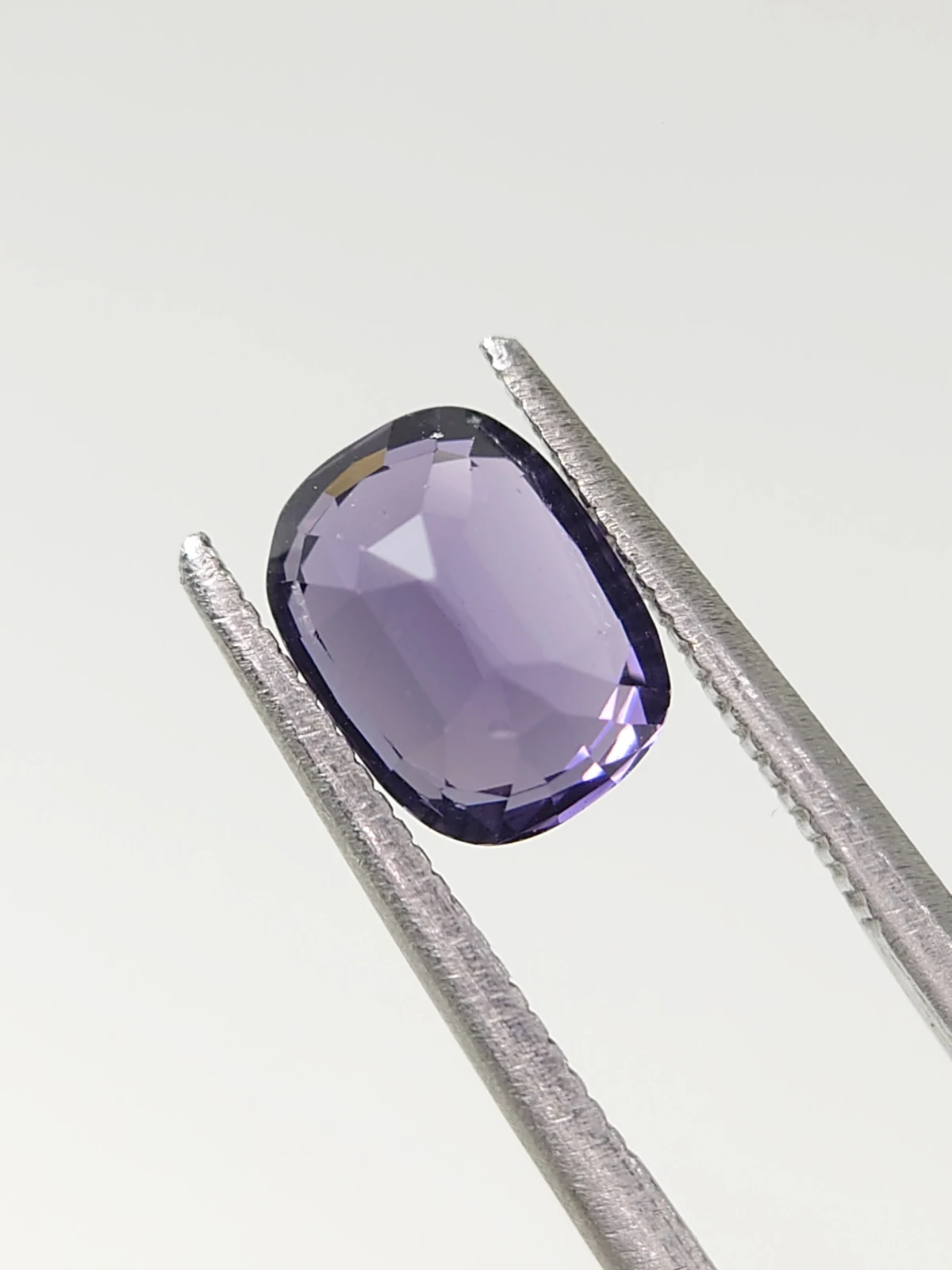 2.1ct Natural Purple Spinel Cushion Cut Loose Gemstone from Tajikistan — view 2