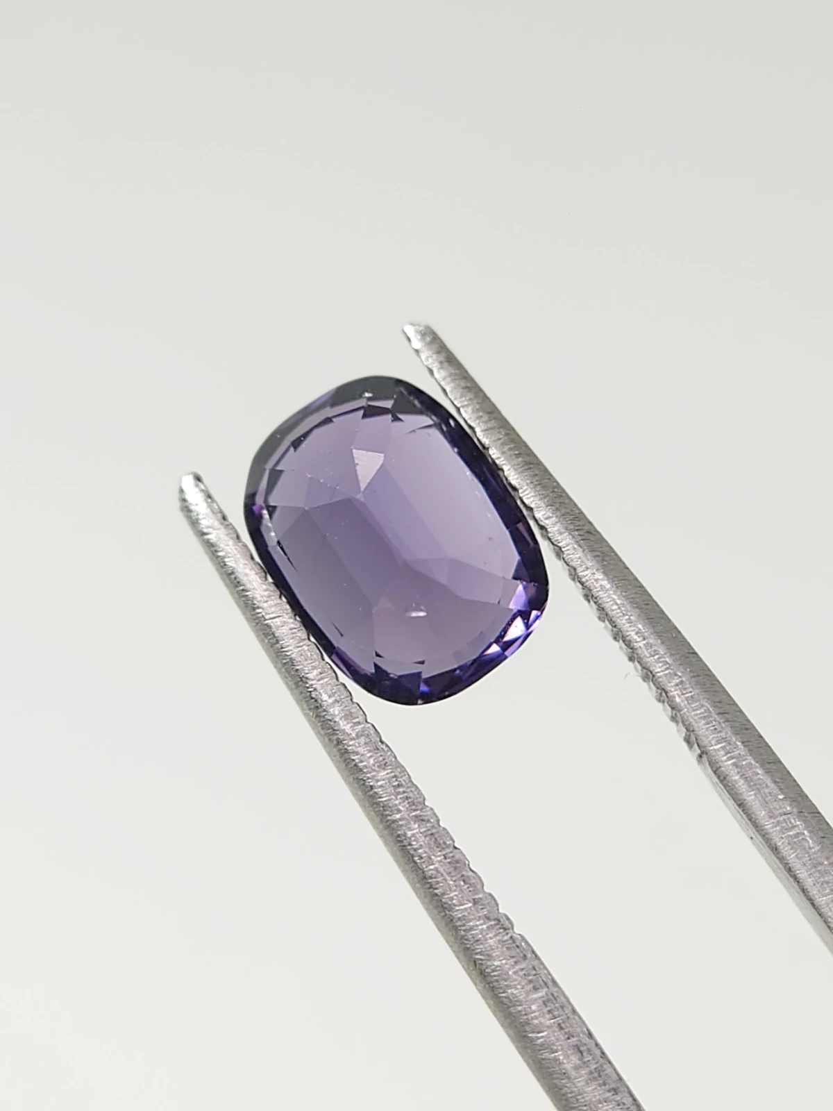 2.1ct Natural Purple Spinel Cushion Cut Loose Gemstone from Tajikistan — view 3