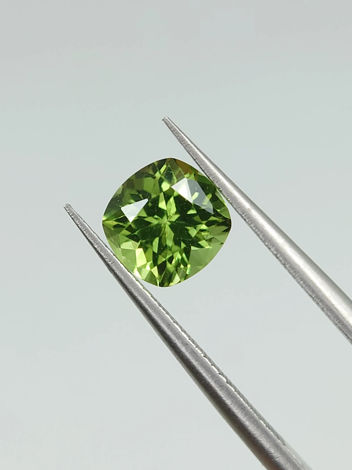 1.48ct Natural Peridot Cushion Cut From Pakistan — view 1