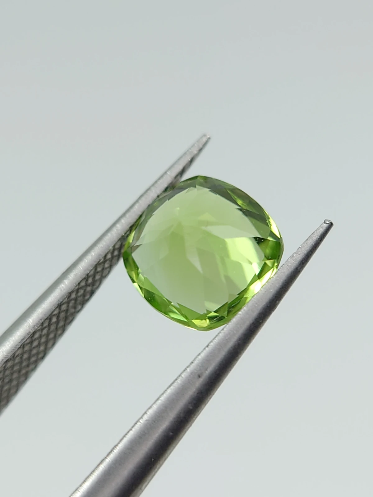 1.48ct Natural Peridot Cushion Cut From Pakistan — view 5
