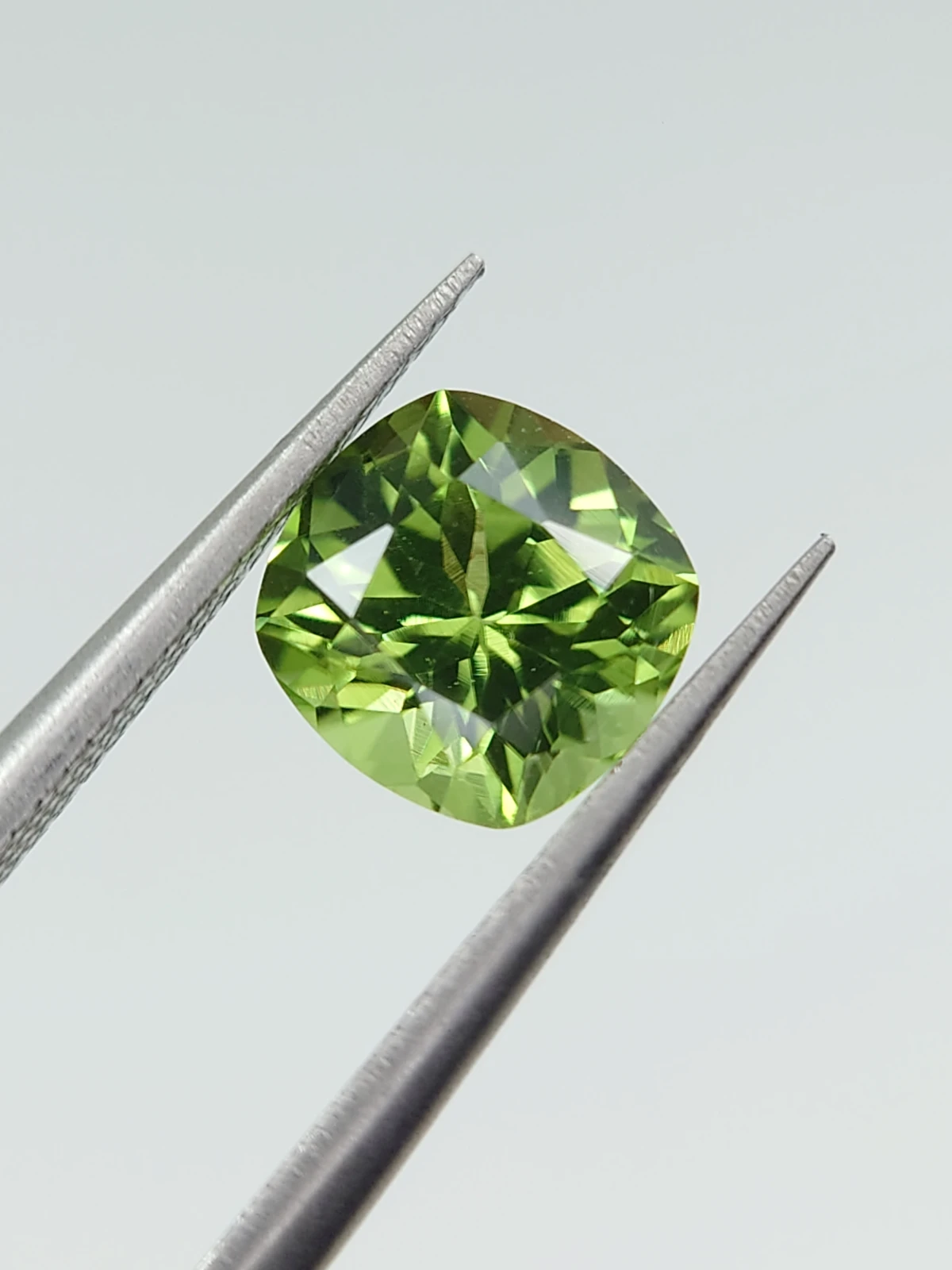1.48ct Natural Peridot Cushion Cut From Pakistan — view 6
