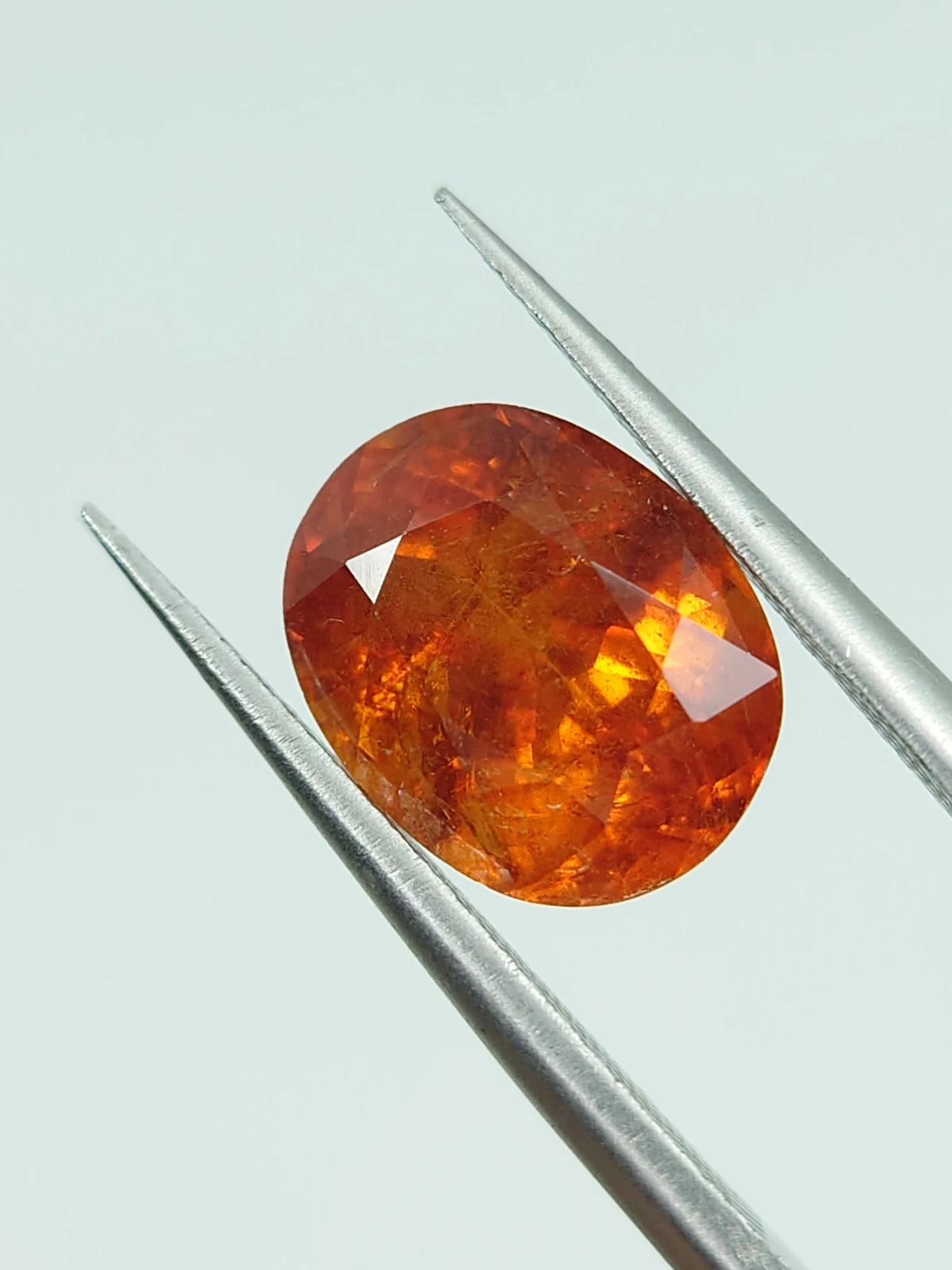 4.3ct Natural Fanta Spessartite Garnet Oval Cut From Nigeria — view 1