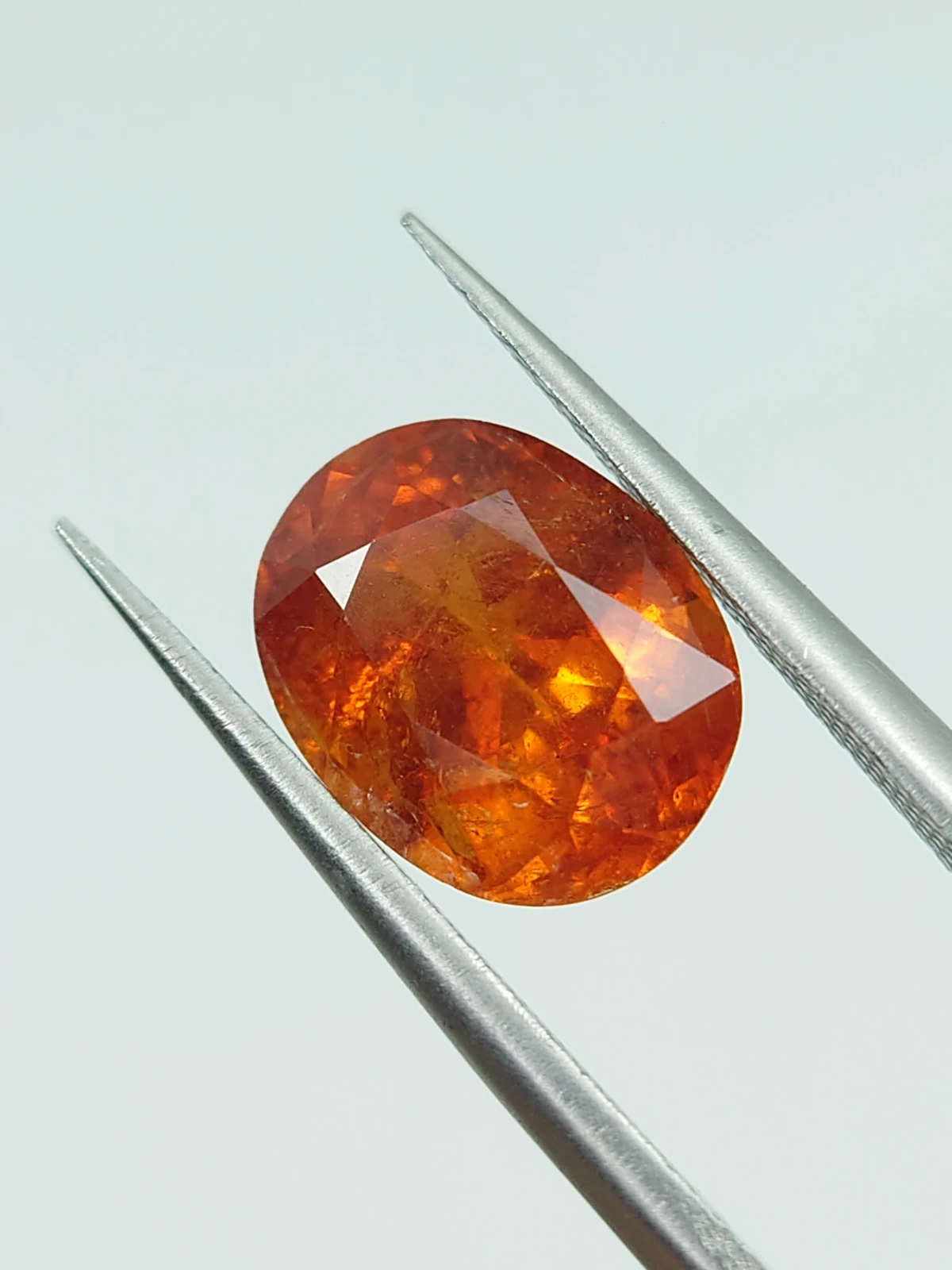 4.3ct Natural Fanta Spessartite Garnet Oval Cut From Nigeria — view 2